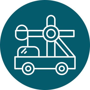 Bir kamyon simgesinin vektör çizimi