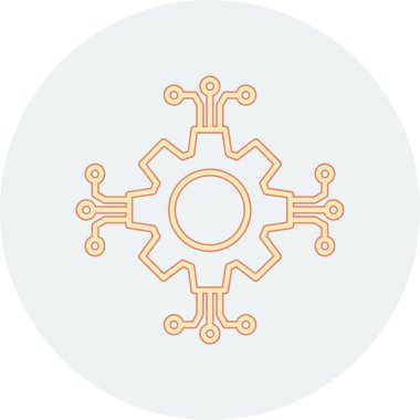 devre tahtası düz biçim simgesi tasarımı, teknoloji ve donanım temalı vektör illüstrasyonu