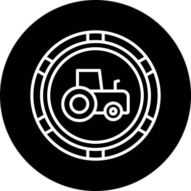 Modern çiftlik simgesinin vektör illüstrasyonu