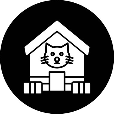 Şirin bir kedinin vektör çizimi