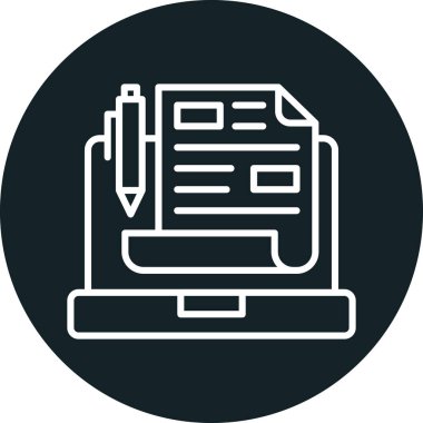 seo modern simgesinin vektör illüstrasyonu