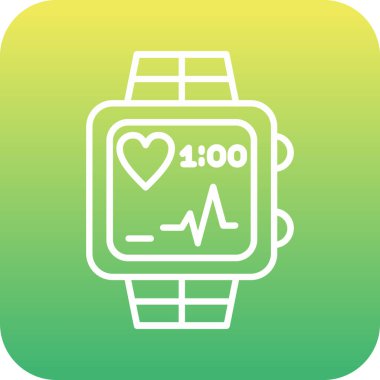 akıllı saat simge vektör illüstrasyonu