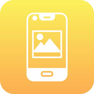 Mobil App vektör satırı simgesi