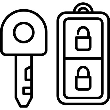 Beyaz arkaplanda otel simgesi, vektör illüstrasyonu