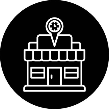 konum simgesi, vektör çizimi