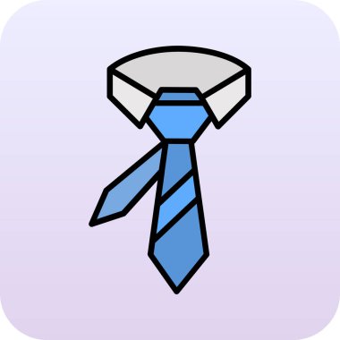 Kravat simgesi. vektör illüstrasyonu