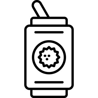 Kavanoz. Web simgesi basit illüstrasyon