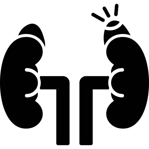 akciğer simgesi, vektör illüstrasyonu