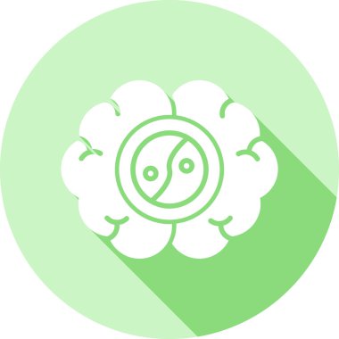 Yeşil bir simgenin vektör illüstrasyonu