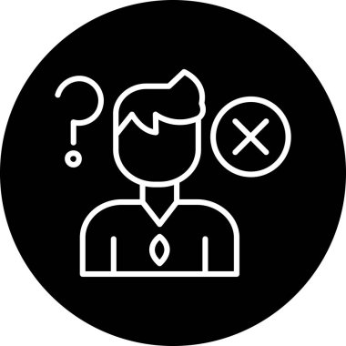 İnsan simgesinin vektör illüstrasyonu