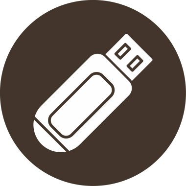 usb sürücü simgesinin vektör illüstrasyonu