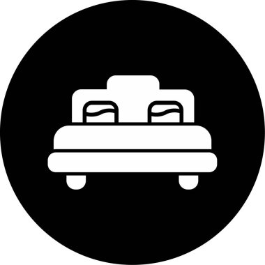 Bir otel simgesinin vektör illüstrasyonu