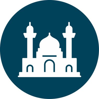 Cami simgesinin vektör illüstrasyonu