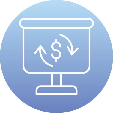 Dolar işareti. Basit resimleme