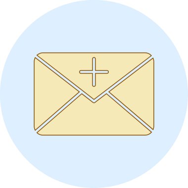 zarf simgesi, vektör çizimi