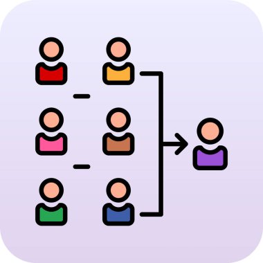 grup insan simgesi, düz tasarım