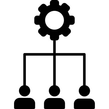 Kolayca düzenleyebilen ya da düzenleyebilen hiyerarşi vektörü simgesi