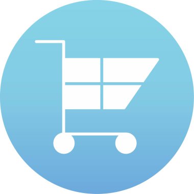 Alışveriş arabası ikonu. vektör illüstrasyonu