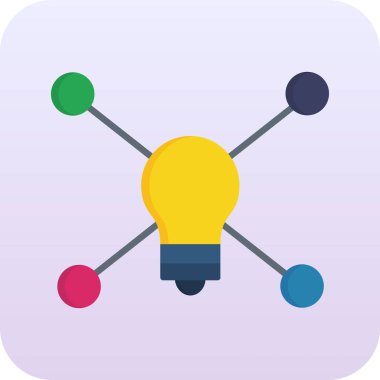 Yaratıcı renkli vektör simgesi.