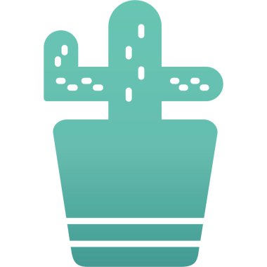 Kaktüs. Web simgesi basit tasarım