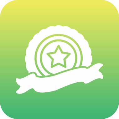 Tek bir izole yıldız simgesinin vektör çizimi