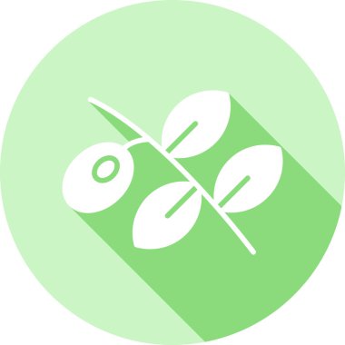 Yaprak. Web simgesi basit illüstrasyon