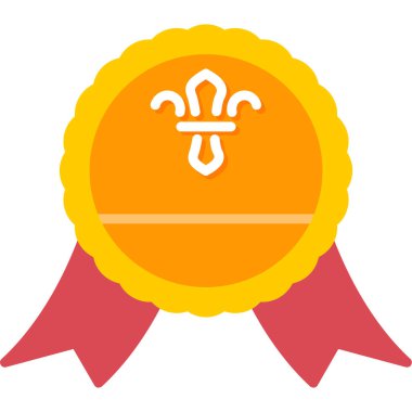 Madalya ikon vektör illüstrasyonu