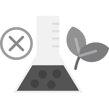 Yapraklı laboratuvar bitkisi ve test tübü vektör illüstrasyon tasarımı