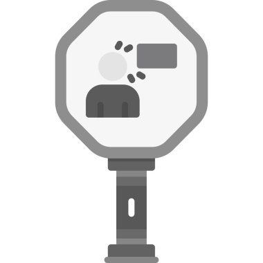 Trafik ışığı düz simgesi, vektör illüstrasyonu