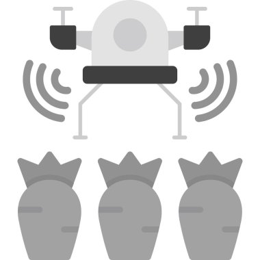 robot düz tasarım vektör simgesi