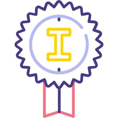 Madalya. Web simgesi basit illüstrasyon