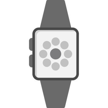 Saat simgesi. Web için basit bir saat vektör simgesi çizimi