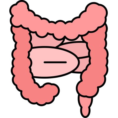 mide ikonu vektör illüstrasyonu