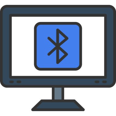 Bluetooth web simgesi, vektör çizim
