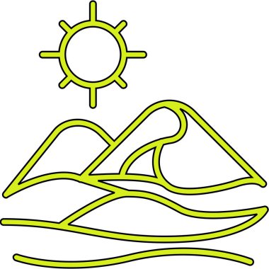 Tekne deniz ikonu yaz kategorisinde