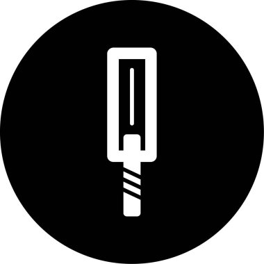 Metal dedektör vektör simgesi. Basit tasarım