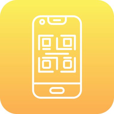 Akıllı telefon. Web simgesi basit bir illüstrasyon. vektör