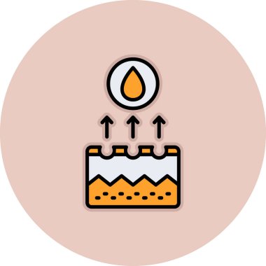 Bir mum simgesinin vektör illüstrasyonu