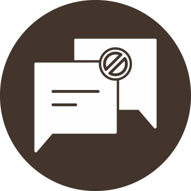 Bir ileti simgesinin vektör illüstrasyonu