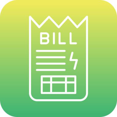 Kolayca değiştirebilen ya da düzenleyebilen Bill vektör simgesi