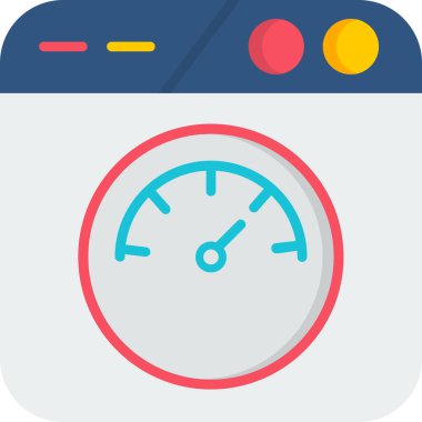 hız göstergesi düz simgesi