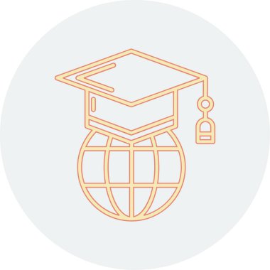 eğitim vektörü simgesi modern basit illüstrasyon