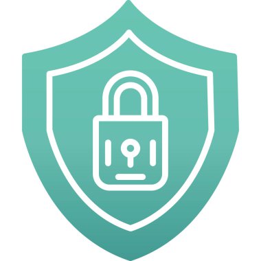 kalkan ikon vektör illüstrasyonu