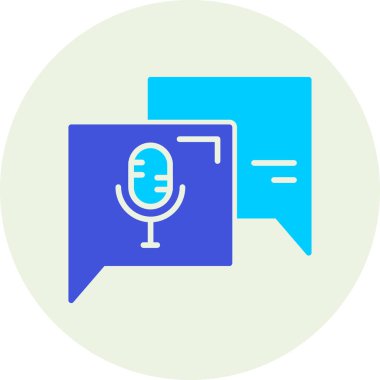 mikrofon simgesi, vektör illüstrasyonu