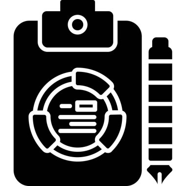 Bir kalem simgesinin vektör illüstrasyonu