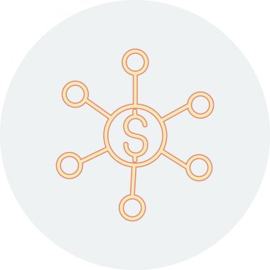 ağ paylaşım simgesi. vektör illüstrasyonu