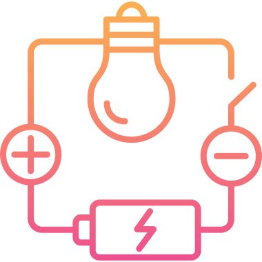 Elektrik prizi. Web simgesi basit tasarım