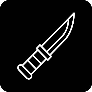 Bıçak. Web simgesi basit illüstrasyon