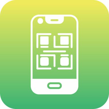 benzersiz cep telefonu vektör çizgisi simgesi