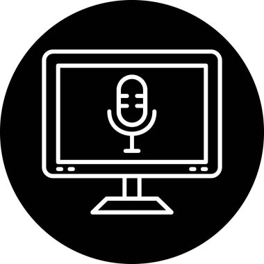 bilgisayar vektör simgesi modern basit illüstrasyon